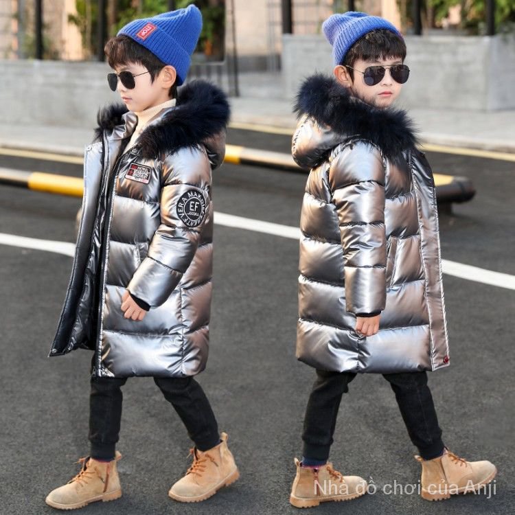 Korean Winter Boys Handsome Warm Large Cotton Fur Collar