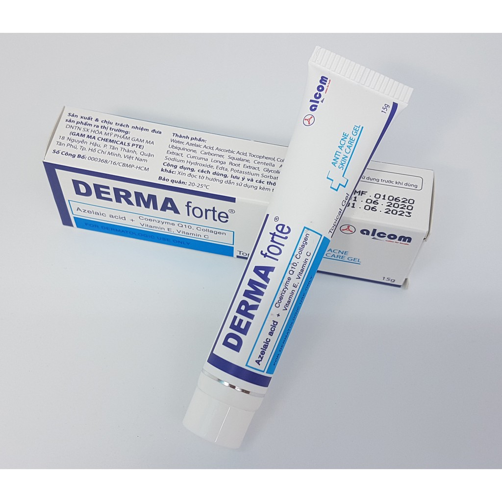 [ ADVANCED MỚI] Derma Forte Gel Advanced 15g Giảm Mụn Trứng Cá, Ngừa Thâm, Mờ Sẹo - Faki Authentic