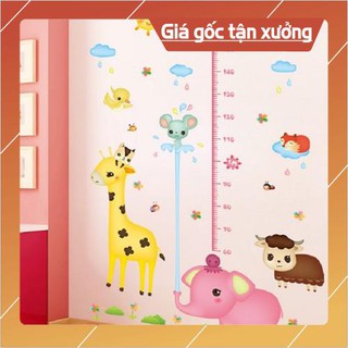 Decal thước đo chiều cao, thước đo chiều cao dán tường cho bé
