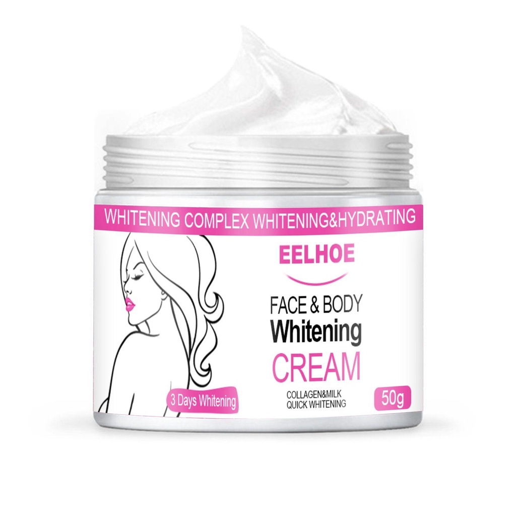 Kem Làm Trắng Da Toàn Thân 10 / 20 / 50g Chứa Collagen &amp; Sữa