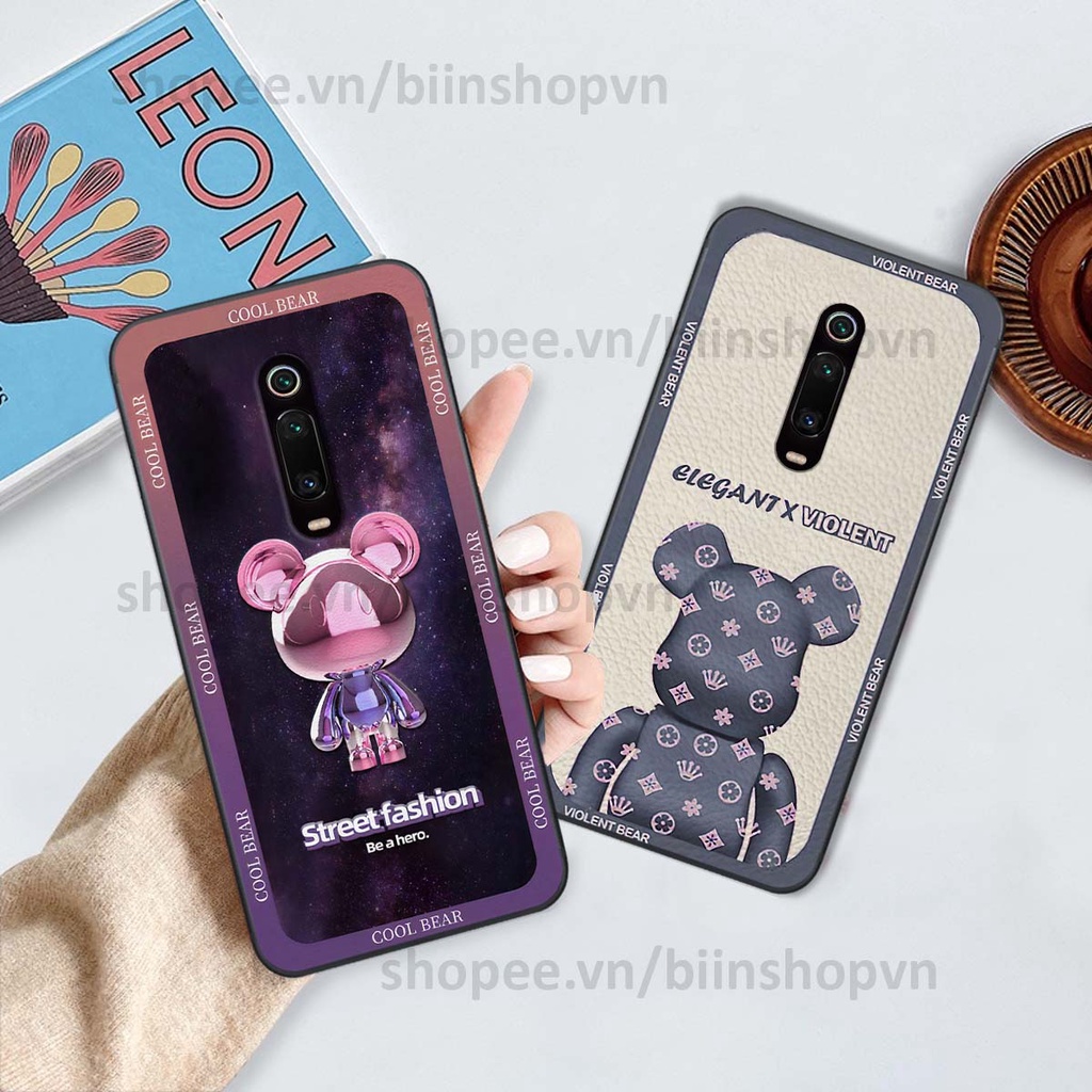Ốp Xiaomi Redmi K20 / MI 9T hình gấu bear brick đẹp độc lạ, thời trang, cá tính