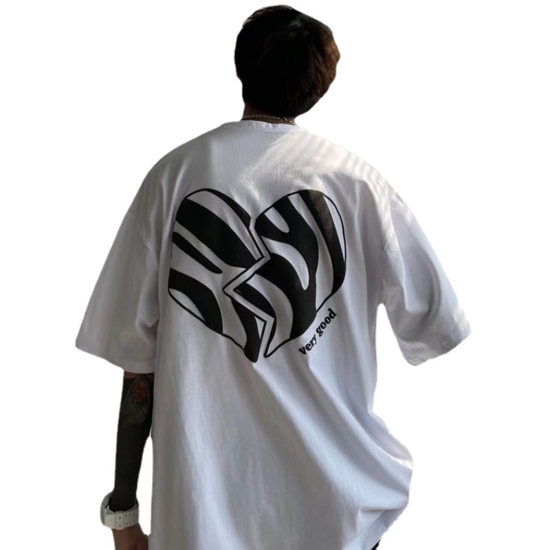 Áo Thun Tay Ngắn Dáng Rộng In Chữ Phong Cách Hip Hop Nhật Bản Thời Trang Mùa Hè Cho Nam Cỡ Lớn M-8XL