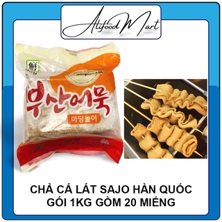 Chả cá lát nhập khẩu Sajo Hàn quốc gói 1kg gồm 20 miếng