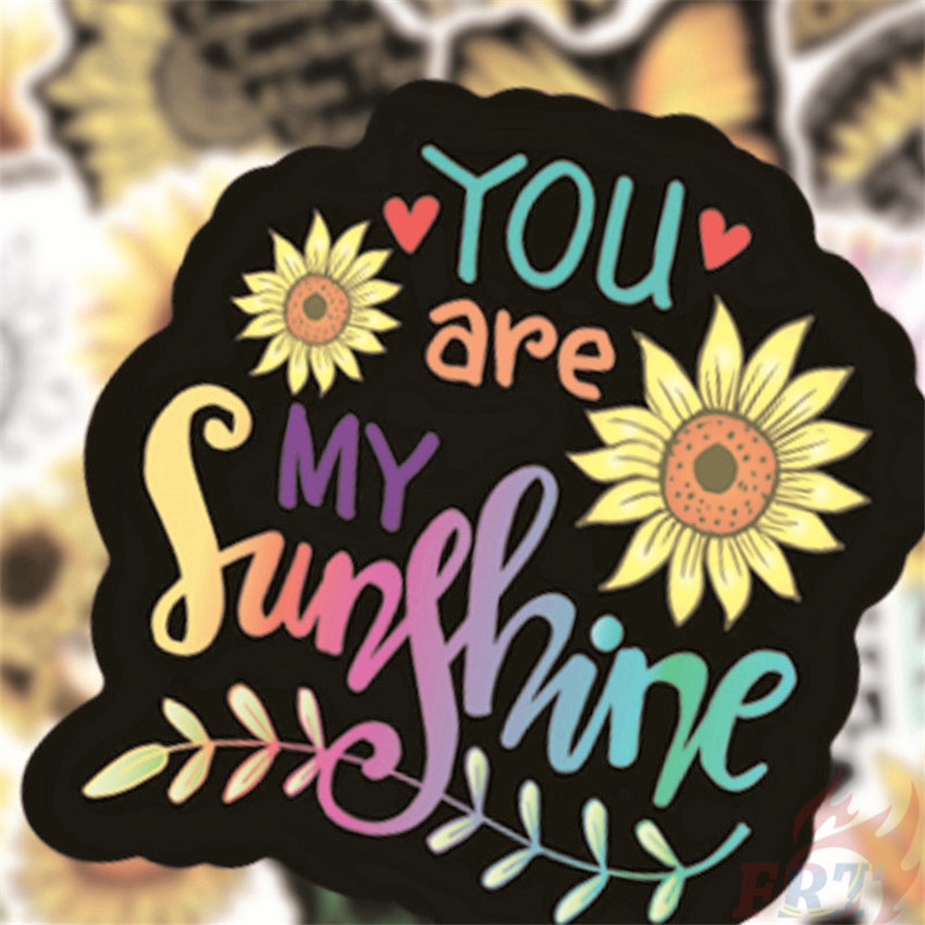 ❉ Sunflower：You Are My Sunshine - Healing Flower Series 01 Stickers ❉ 50Pcs/SetDIY Fashion Doodle Decals Stickers