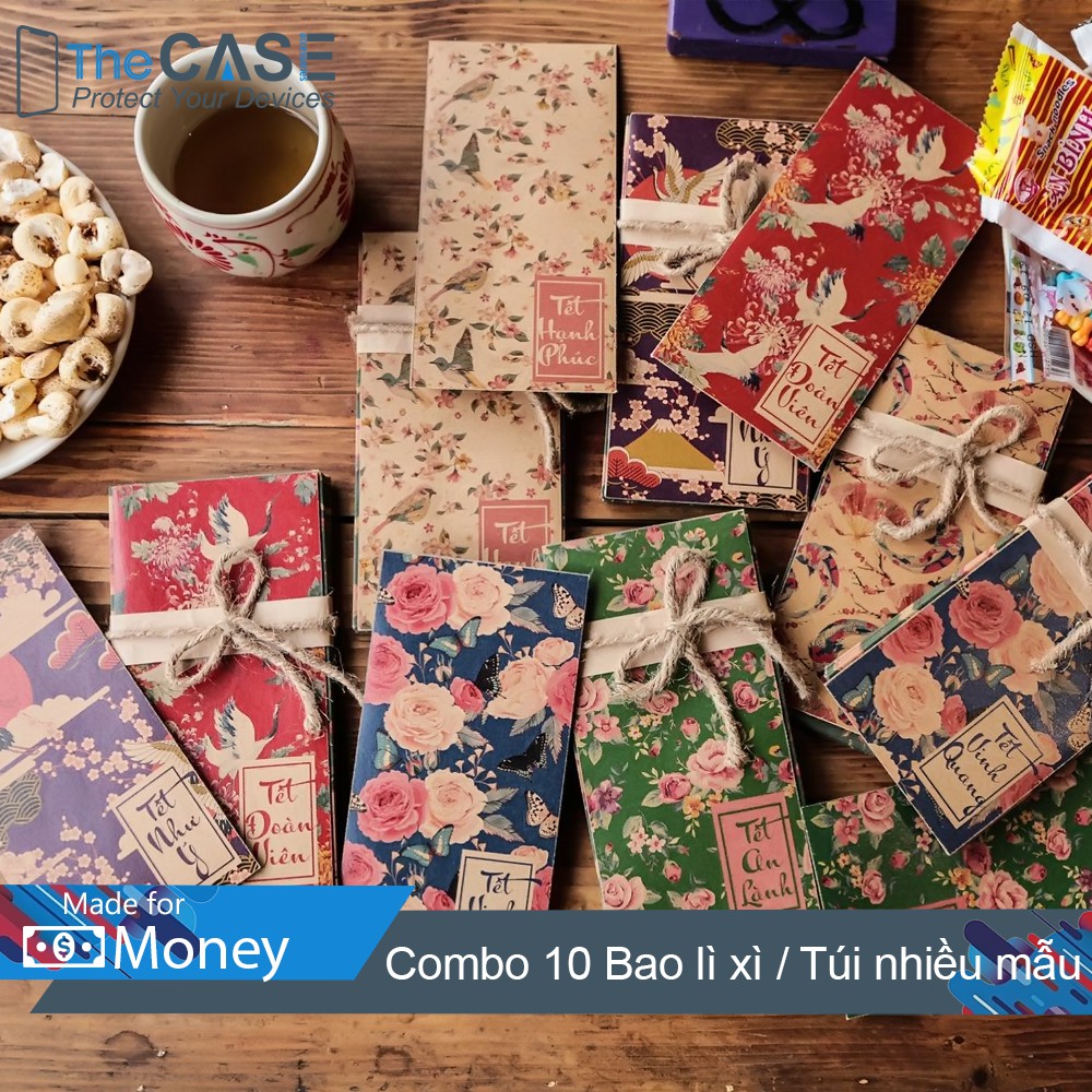 Combo 10 Bao Lì Xì Tết Kỷ Hợi 2019 (10 Mẫu/Túi, The Case)