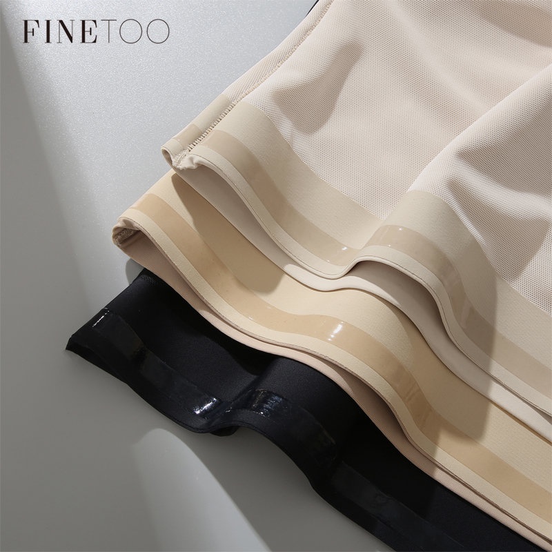 Finetoo Quần Lót Lụa Không Đường May Lưng Cao Định Hình Cơ Thể Cho Nữ