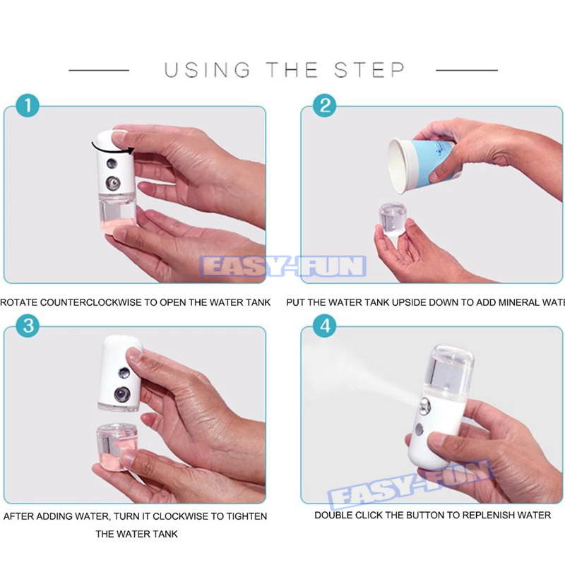 Máy Phun Sương Xông Hơi NaNo Mini Cầm Tay Dưỡng Da Cấp Nước Tối Đa/Chống Lão Hoá | BigBuy360 - bigbuy360.vn