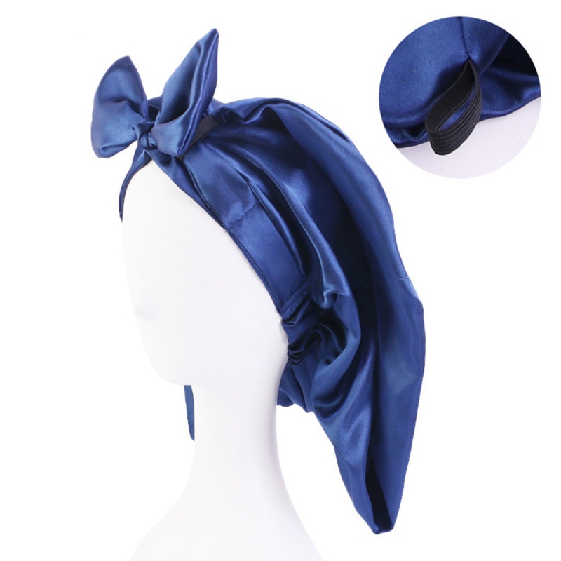 Mũ Trùm Đầu Bằng Lụa Satin Đuôi Dài Dùng Khi Ngủ Cho Nữ