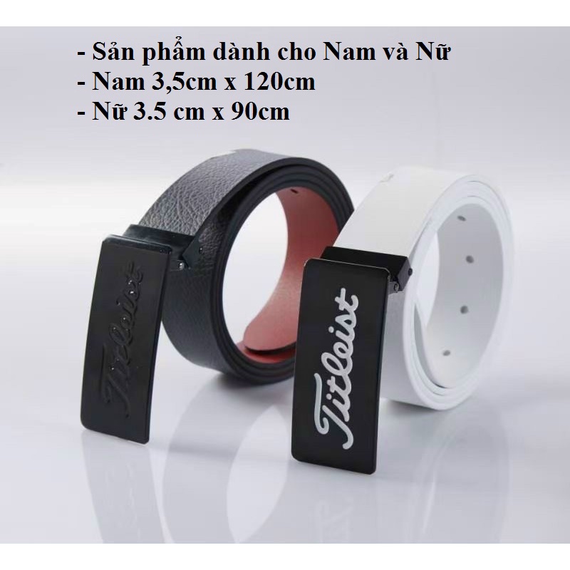 Thắt lưng golf nam nữ Titleist thể thao chất da PU cao cấp GOLF PRO TL003