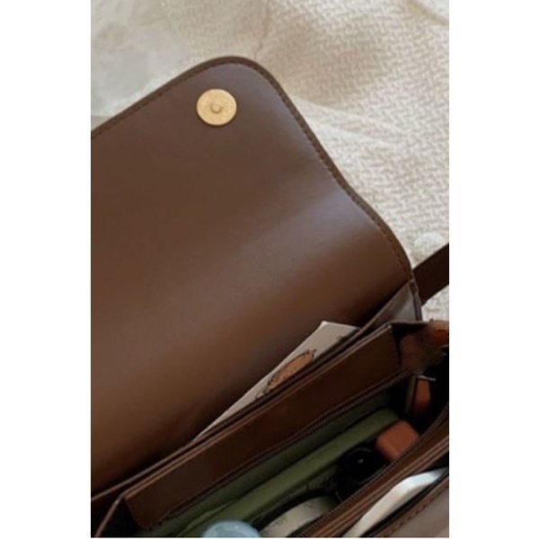 Túi xách kẹp nách nữ đeo vai đeo chéo basic thời trang dễ thương cao cấp da dây xích DIOMI