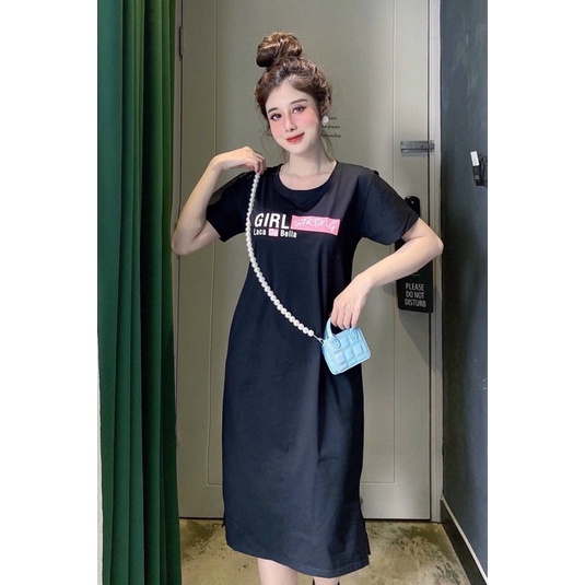 Đầm THUN THÁI in - xẻ tà (bao chất đẹp) | BigBuy360 - bigbuy360.vn