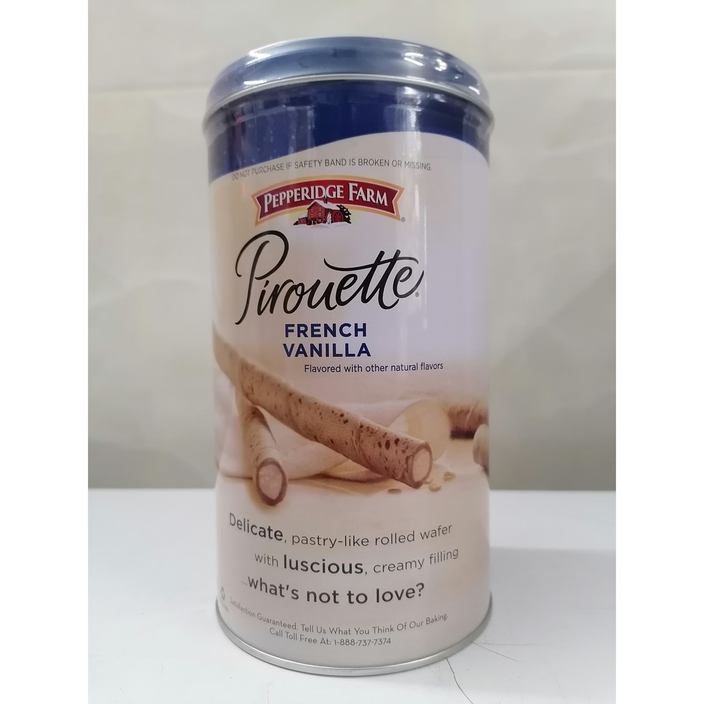 [382g – VANILLA] Bánh ống điếu vị Vani [Indonesia] PEPPERIDGE FARM Pirouette French Vanilla (anm-hk5)