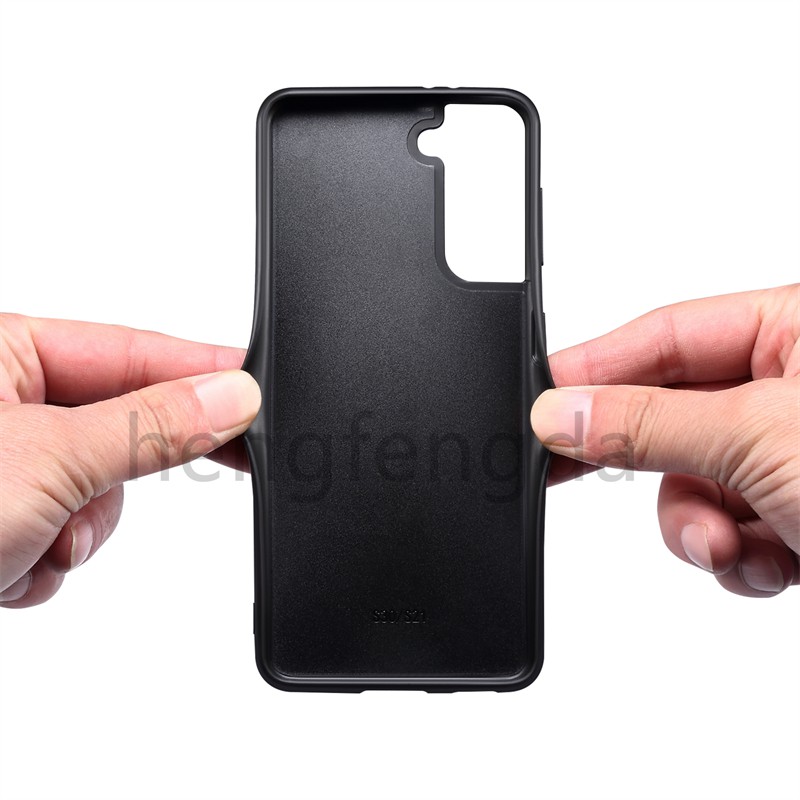 Ốp điện thoại da PU chống sốc có ngăn đựng thẻ dành cho Samsung NOTE20 Ultra S21 PLUS S30