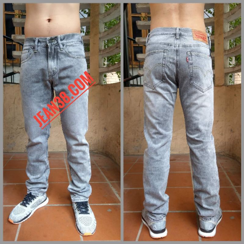quần levi's màu xám bạc
