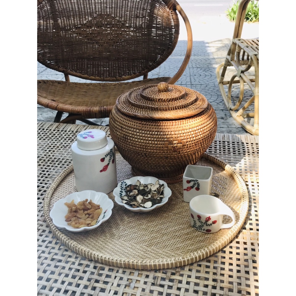 Mẹt Mây Tre Đan.Dùng để trang trí đồ ăn, sản phẩm chụp hình