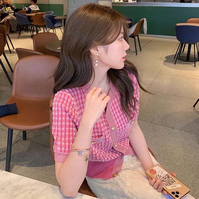 Áo Len Cộc Tay Mongtoghi Chanel Hồng Siêu Hot Hàng Quảng Châu Cao Cấp Full Tag Mác | BigBuy360 - bigbuy360.vn