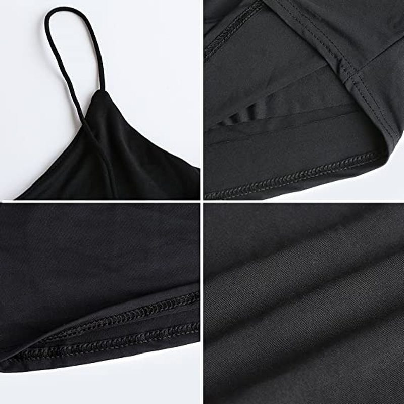 Áo Cotton Dệt Kim Không Tay Cổ Chữ V Màu Trơn Thời Trang Cho Nữ