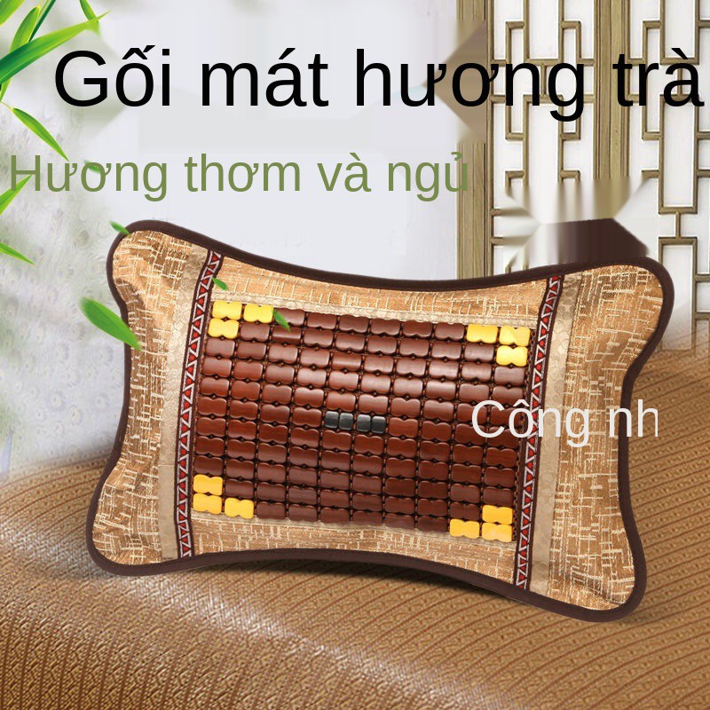 Áo gối mùa hè, mát, trà, ôm, người lớn, mạt chược học sinh gối, đá lụa và tre có thể tháo rời giặt được