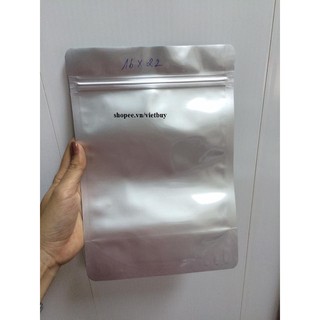 100g túi zip 2 mặt bạc 20x24