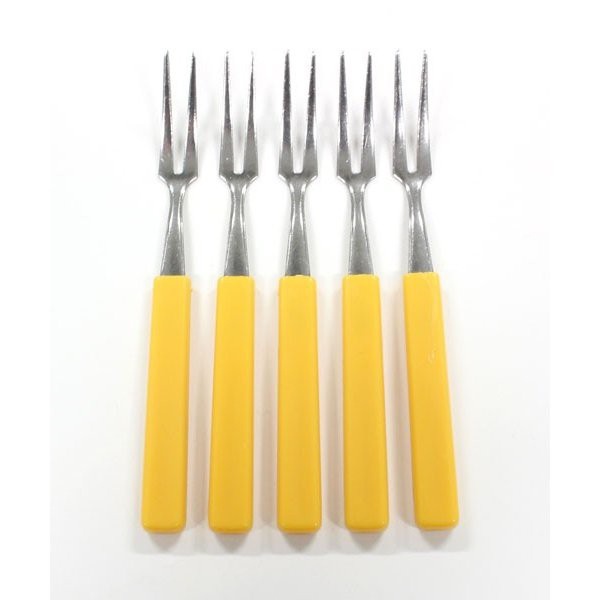 Set 5 dĩa xiên hoa quả có cán nhựa Nhật Bản