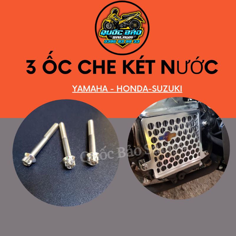Bộ 3 ốc Salaya TBT 6li40 lắp che két nước Vairro click Ex135