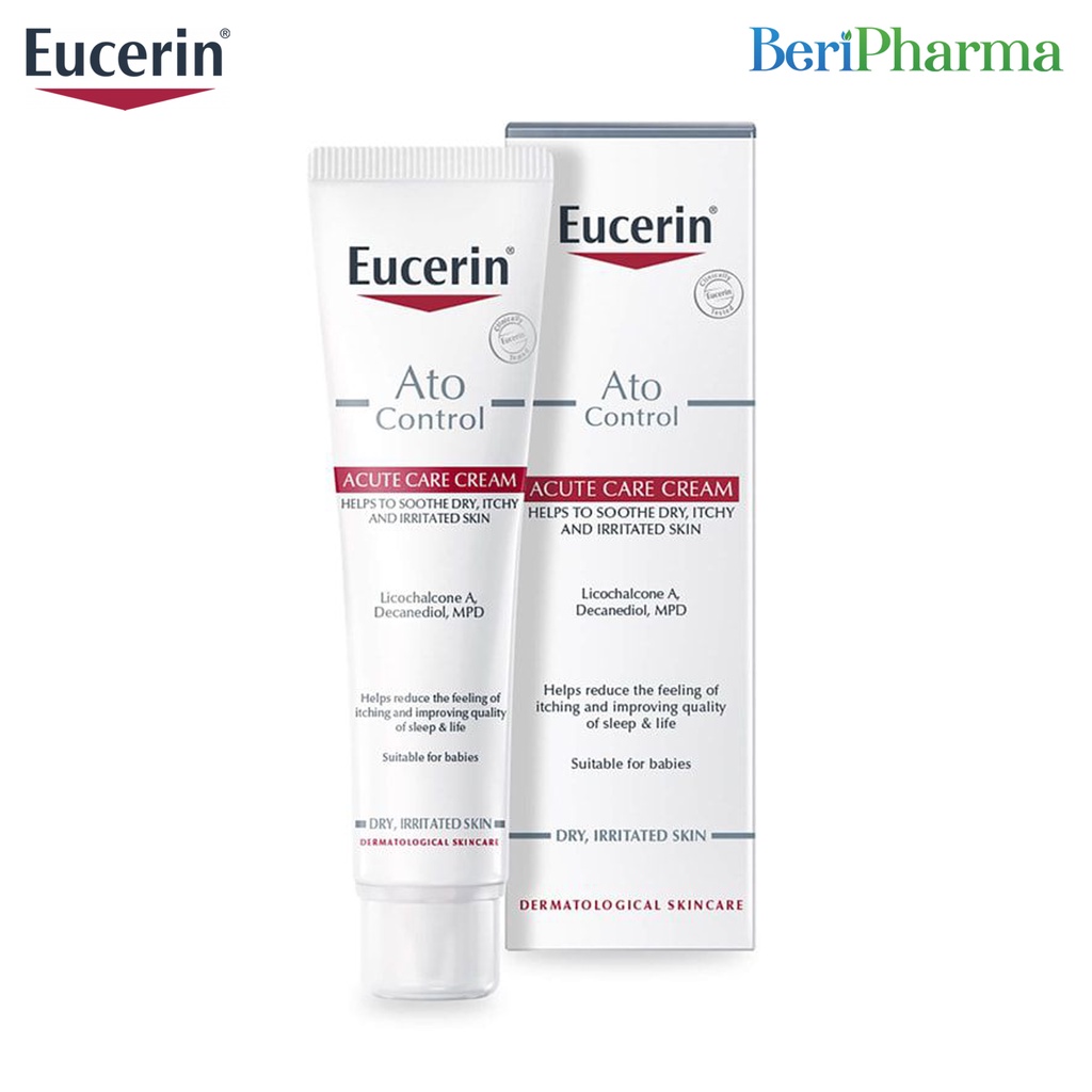 Eucerin Kem Dưỡng Giảm Ngứa, Đỏ Da Ato Control Acute Care 40ml