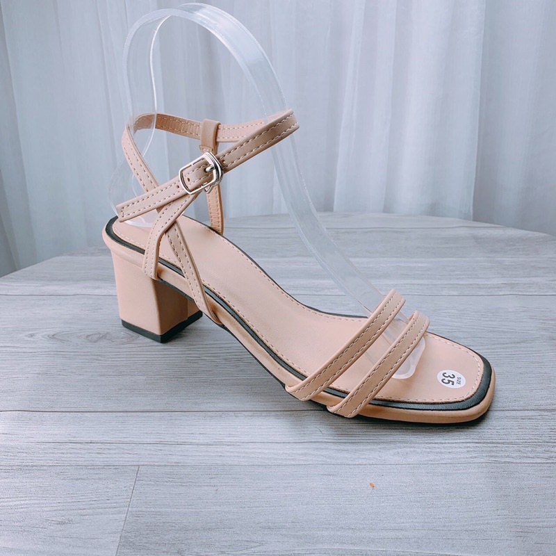 Sandal cao gót nữ dáng hàn quốc cao 6p siêu hot - s75