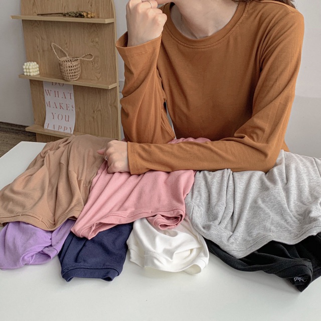 Made by zinnia- áo pull trơn xẻ vạt