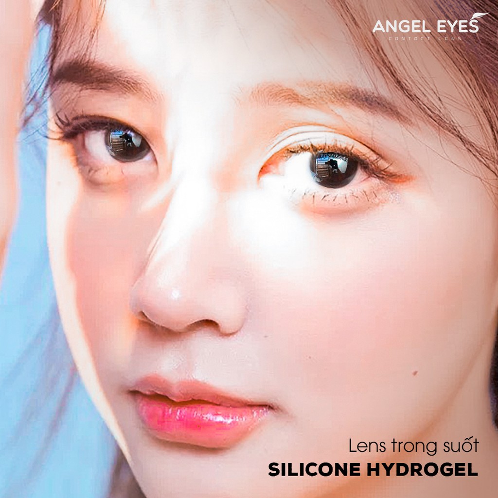 [Mã FMCGMALL -8% đơn 250k] [Hàng mới về] Lens trong suốt dòng cao cấp chất liệu Silicone Hydrogel Angel Eyes độ cận 110