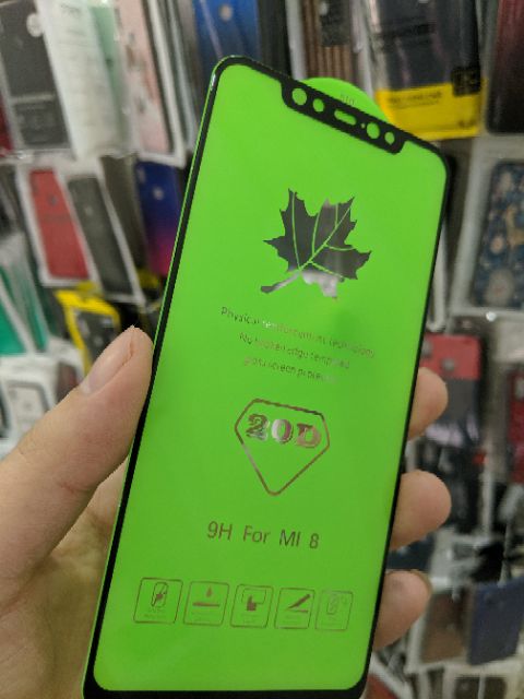 Cường lực 20D cho Xiaomi Mi 8 FREESHIP Từ 50k full màn full keo cao cấp chất đẹp viền mỏng