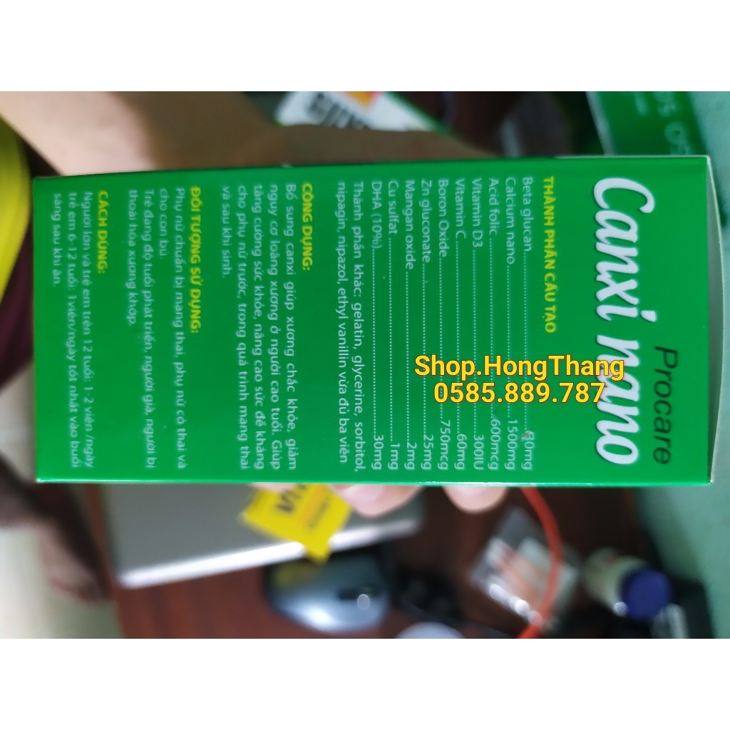 PROTACARE DHA BỔ SUNG CANXI VÀ vitamin cho mẹ bầu trước và sau sinh