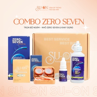 Combo Nước ngâm + Nhỏ mắt chuyên dụng khi đeo lens ZERO SEVEN chính hãng giúp cấp ẩm và làm sạch lens