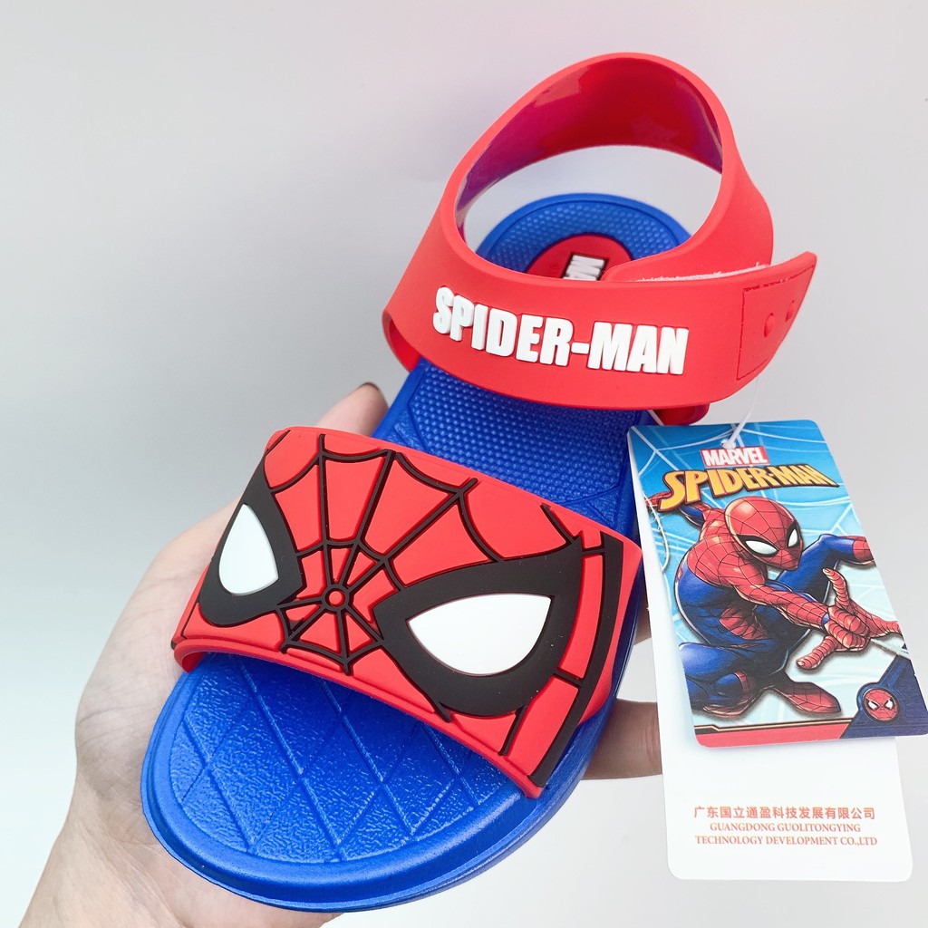 Giày Sandal Cho Bé Hình Ironman Cá Tính Đế Mềm Chống Trượt Mầm Store