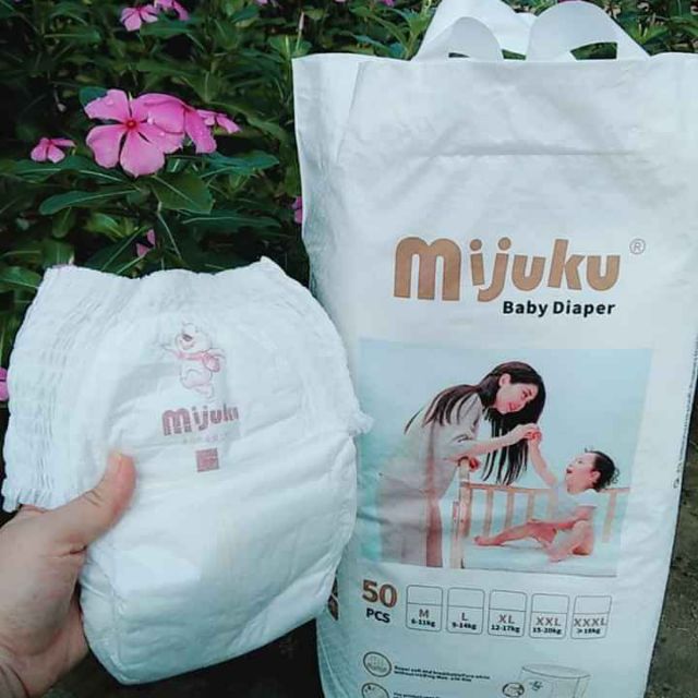 Bỉm quần Mijuku Xuất Nhật M / L / XL / XXL 150 miếng