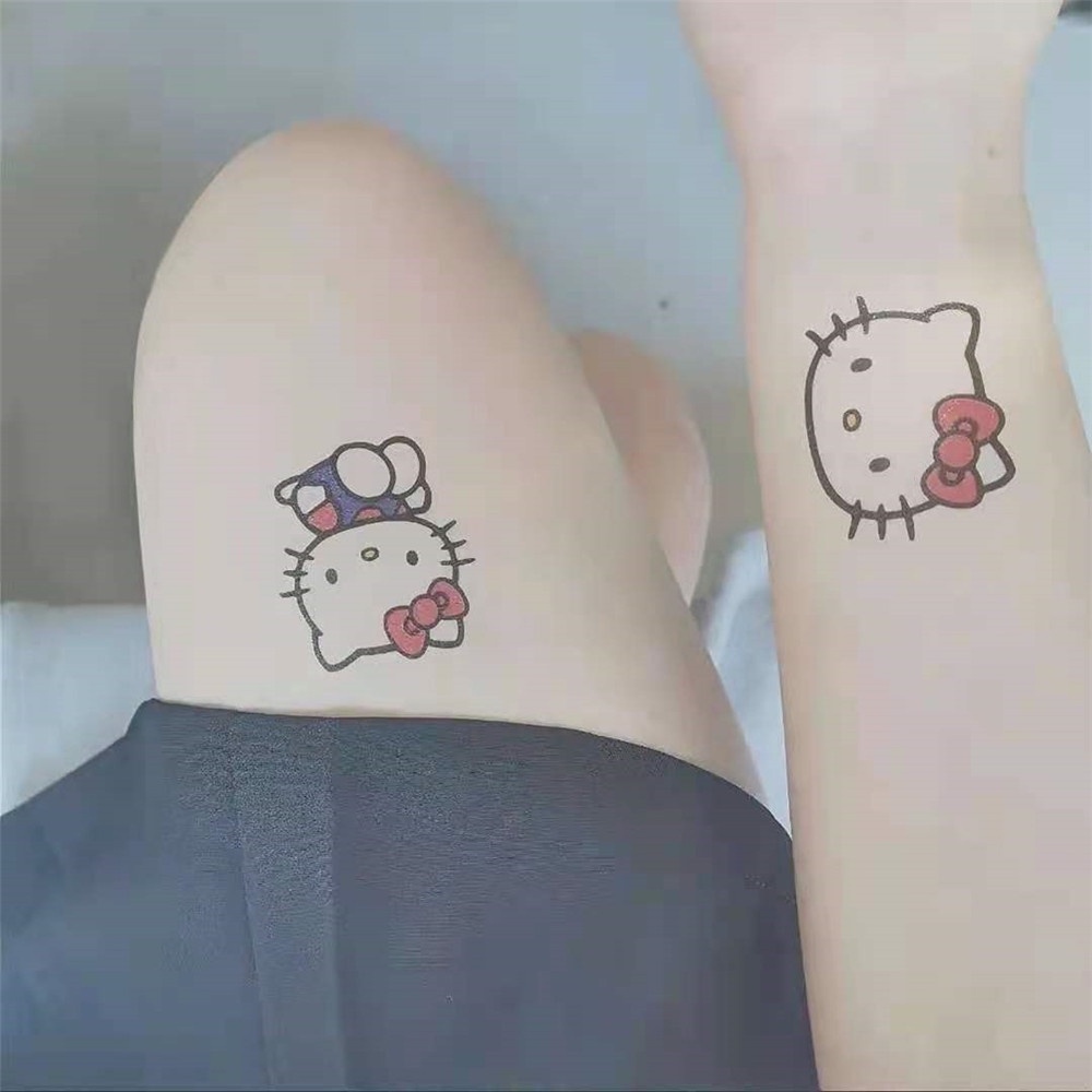 Set 25 Hình Xăm Dán Tạm Thời Chống Nước Lâu Trôi Hình Hoạt Hình Kuromi Sweet Girls