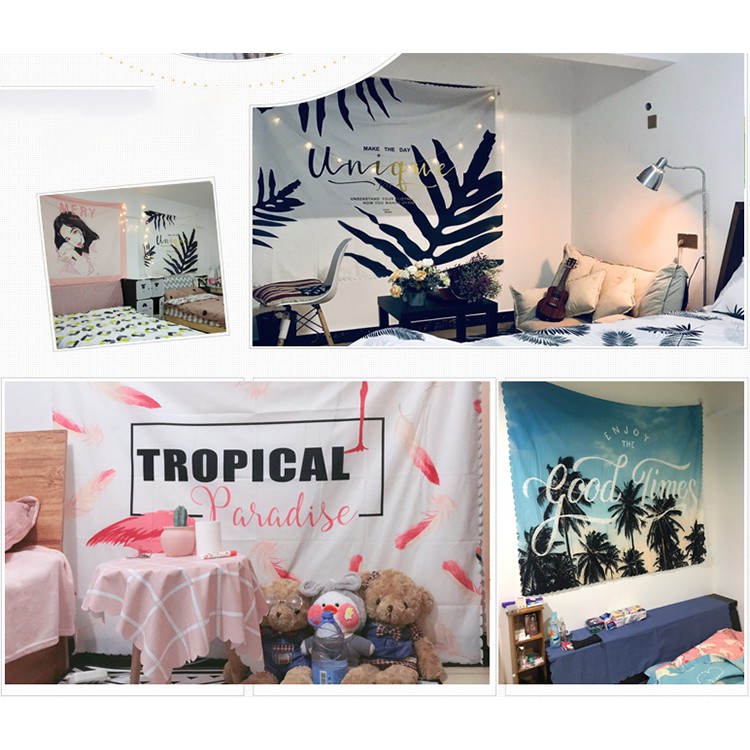 Vải treo tường decor phòng ngủ 150x130cm-TẶNG KÈM - vải trang trí phòng ngủ độc đáo - GGTeam