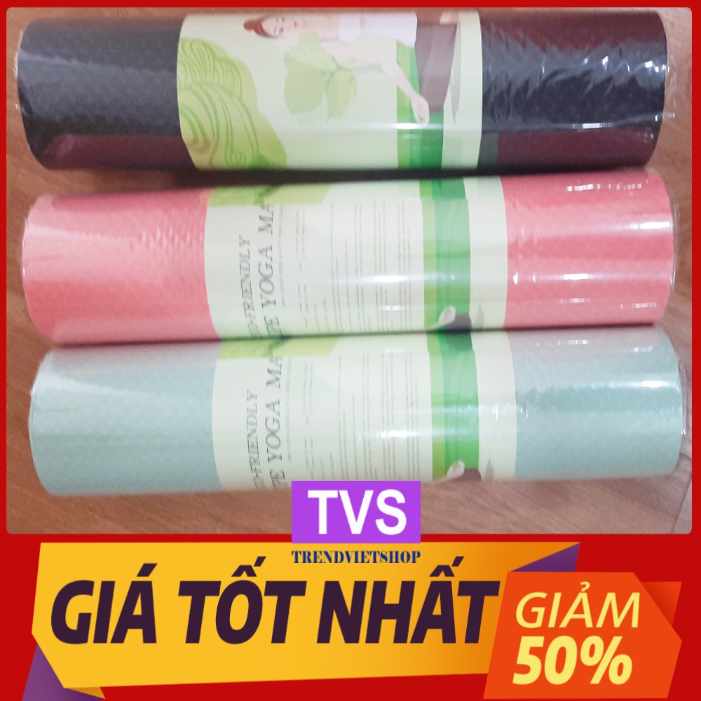 [FREESHIP CÓ VIDEO KÈM ẢNH THẬT] THẢM TẬP CAO SU NON YOGA MAT 2 LỚP CAO CẤP, THẨM TẬP YOGA SIÊU HỊN