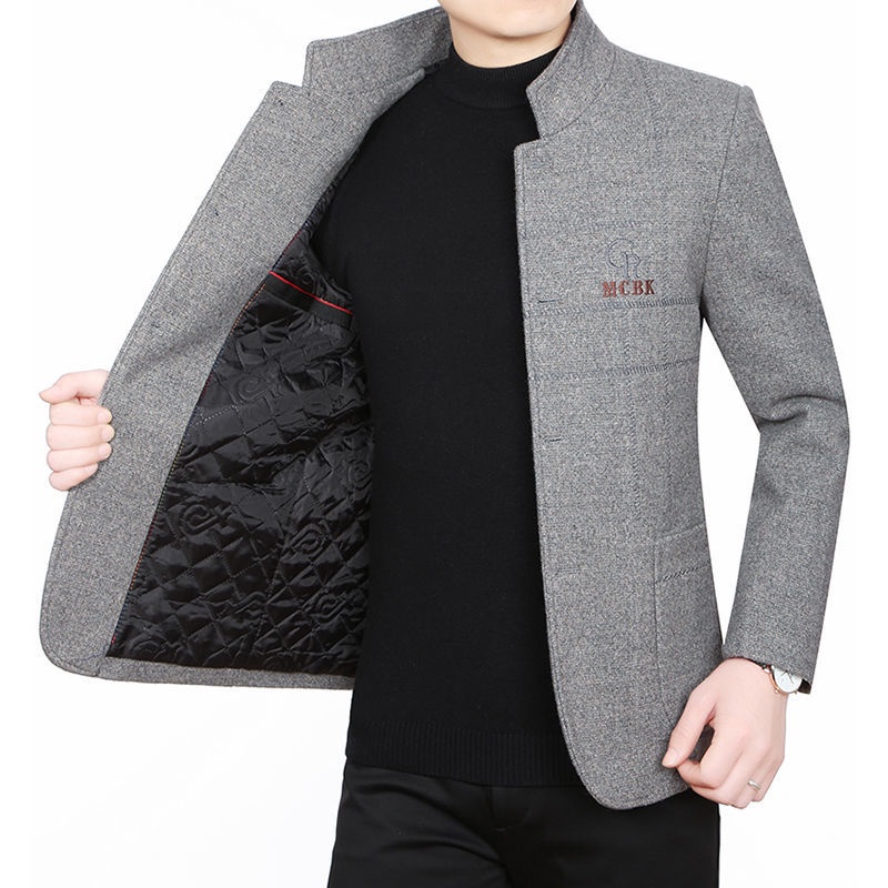 Áo Khoác Len Cổ Đứng Cao Cấp Thời Trang Dành Cho Nam