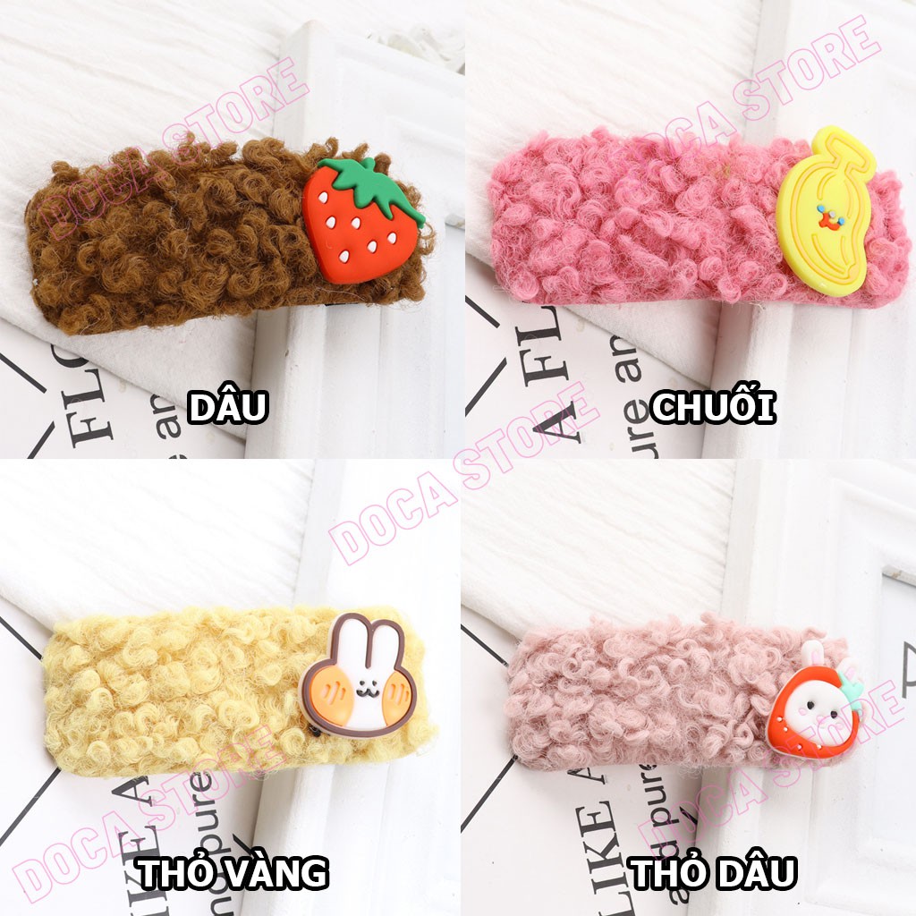 Kẹp tóc len nhiều hình dễ thương KT22
