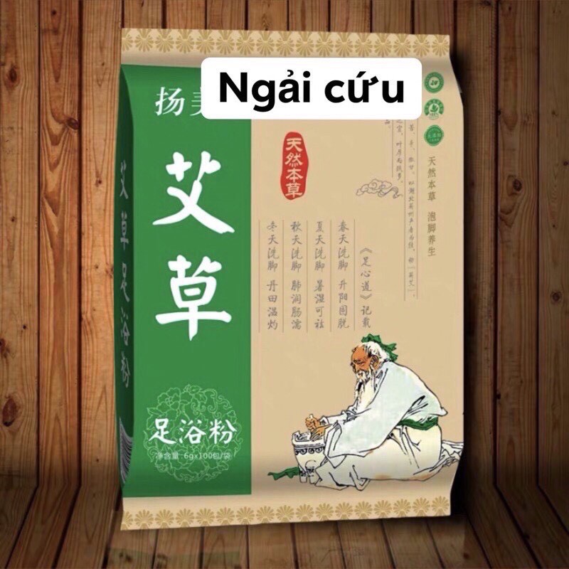 Bộ 100 túi thảo dược ngâm chân vị gừng - vị ngải cứu Xplus84