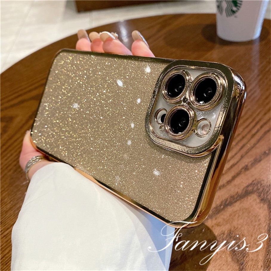Ốp Điện Thoại TPU Dẻo Trong Suốt Đính Sequin Lấp Lánh Sang Trọng Cho iPhone 13 12 11 Pro Max X XR Xs SE 2020 8 7 Plus