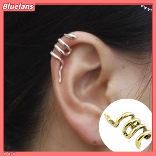 Khuyên vành tai đơn hình rắn xoắn cá tính sang trọng trẻ trung dành cho nữ