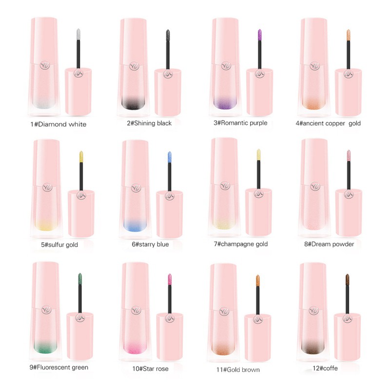 [Hàng mới về] Phấn mắt nhũ dạng lỏng trang điểm lấp lánh không thấm nước