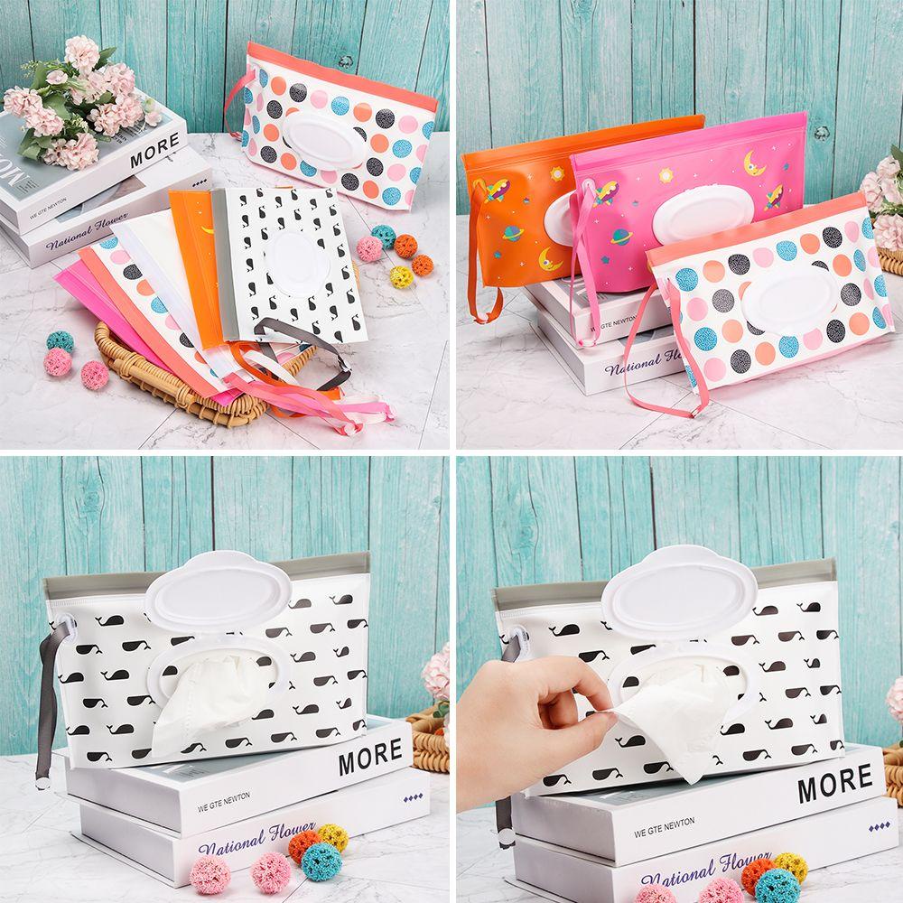 NIUYOU 1 Túi Đựng Khăn Giấy Ướt Dễ Thương Thời Trang Cho Bé