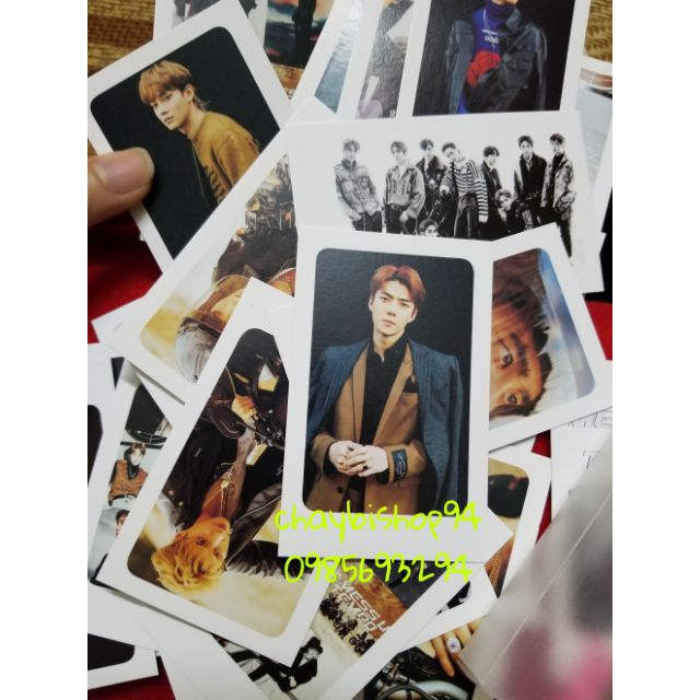 LOMO hộp nhựa BTS, GOT7, TWICE, BLACPINK, EXO set 32 tấm (tặng kèm kẹp và dây treo trang trí)