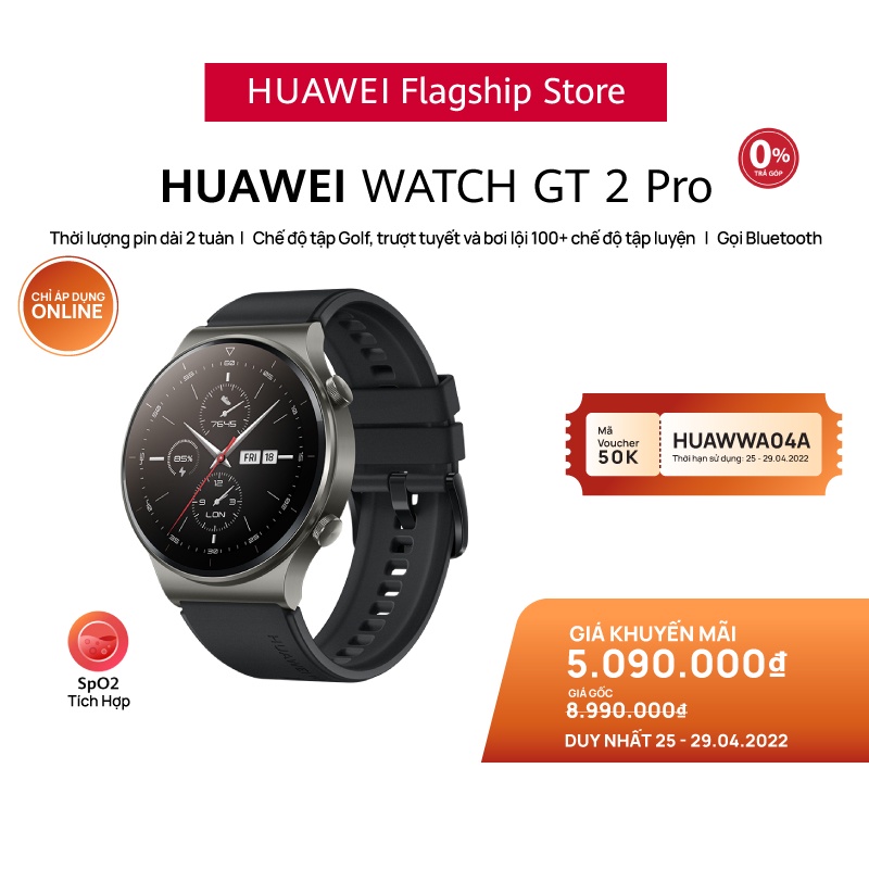 Đồng hồ thông minh HUAWEI WATCH GT 2 Pro - Pin Liên Tục 2 Tuần