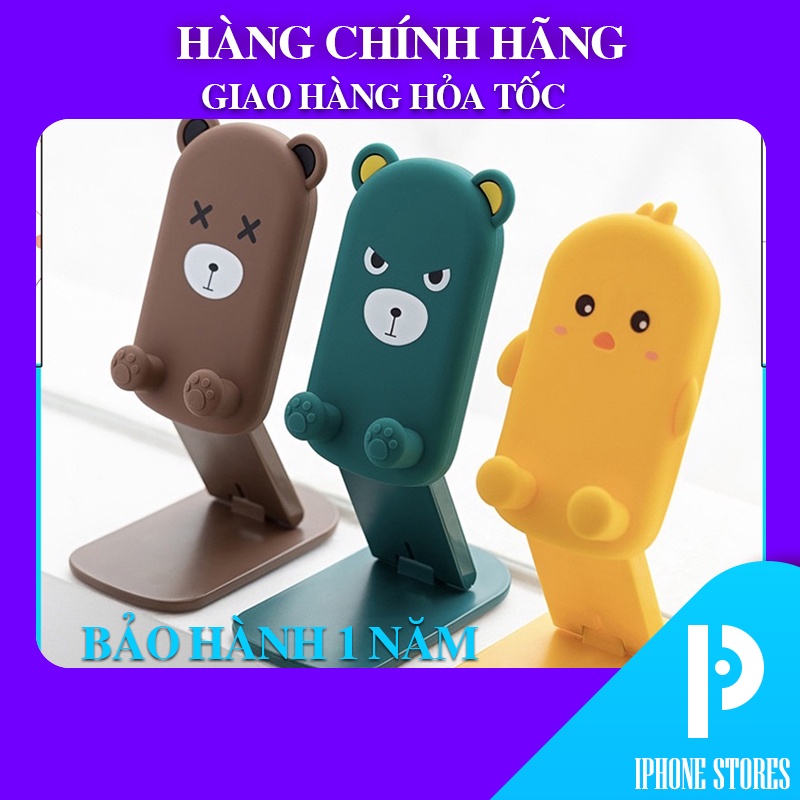 Giá đỡ điện thoại để bàn hình thú gấp gọn đa năng chất liệu nhựa cao cấp
