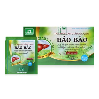TRÀ TÚI LỌC BẢO BẢO MÁT GAN THẢI ĐỘC HỘP 25 GÓI