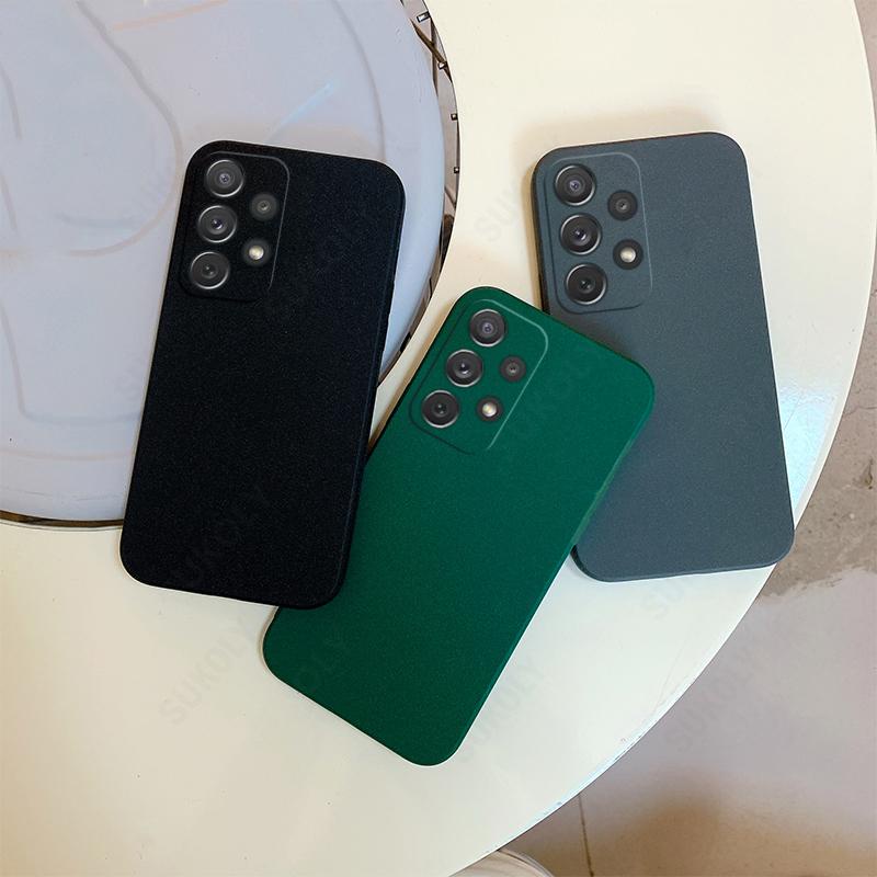 Ốp Điện Thoại Silicon Mềm Nhám Cho Samsung Galaxy A73 A53 A33 A13 A23 S22 Plus S20 Ultra S21 FE A52 A72 A32 A51 A71 A12 M51