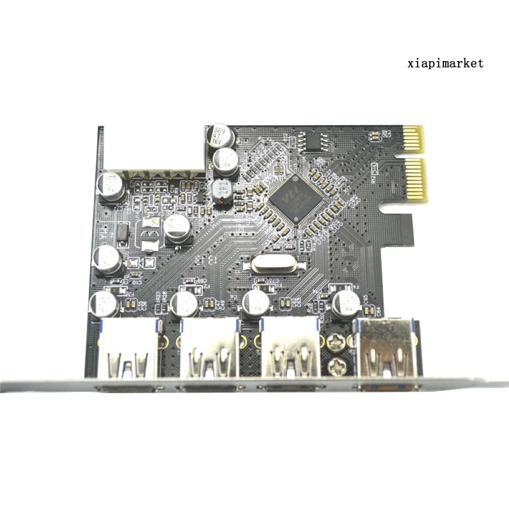 LOP_Internal 4 USB 3.0 PCI-E PCI Express Expansion Card Adapter for Desktop Computer